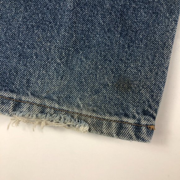 VTG Tommy Hilfiger Jeans Men's 30* Straight Leg Blue Faded Stained Denim Pants - Picture 2 of 16